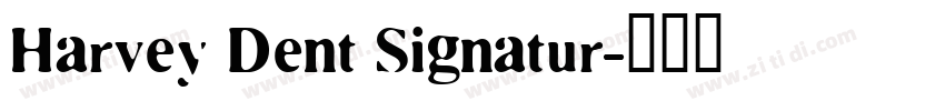 Harvey Dent Signatur字体转换